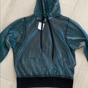 Silent + noise mesh sweatshirt